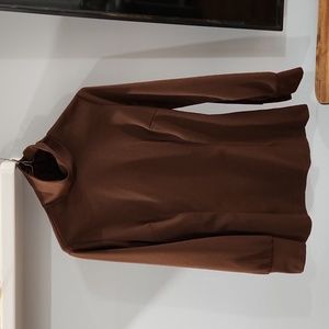 Vintage turtleneck blouse from Western Heritage, brown, size 12.